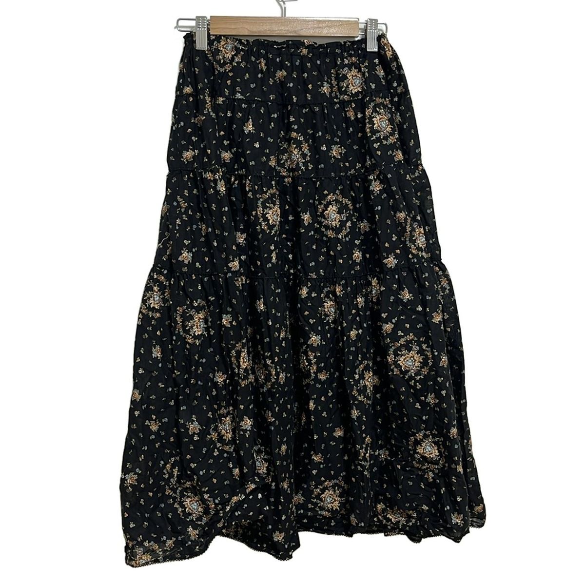 KANEKO ISAO(カネコイサオ) ロングスカート レディース - 黒×ベージュ