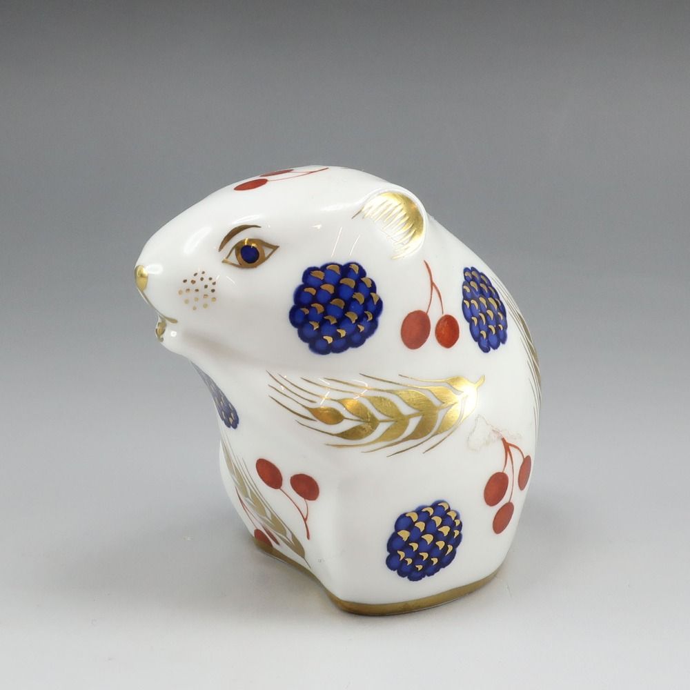 Royal Crown Derby】ロイヤルクラウンダービー 豚 鼠 置物 2点