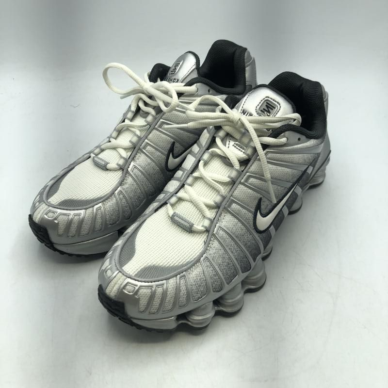 中古】NIKE SHOX TL PRINT METALLIC SILVER/SUMMIT WHITE-WOLF GREY