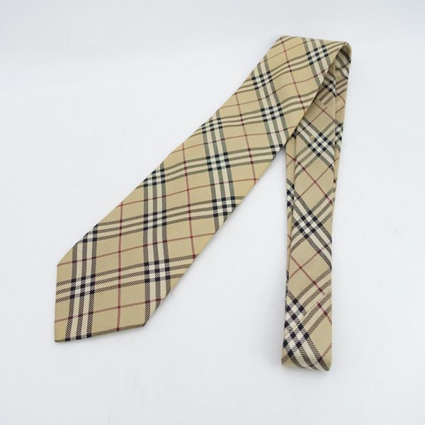 BURBERRY / バーバリー ◇ネクタイ/ノバチェック/シルク/ベージュ