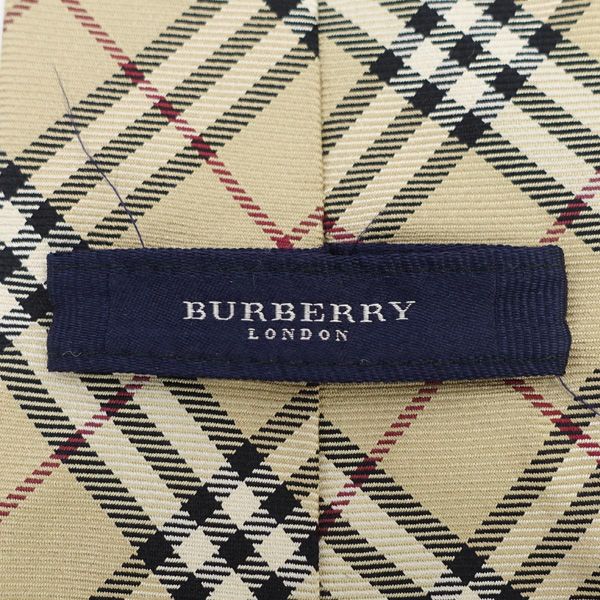 BURBERRY / バーバリー ◇ネクタイ/ノバチェック/シルク/ベージュ