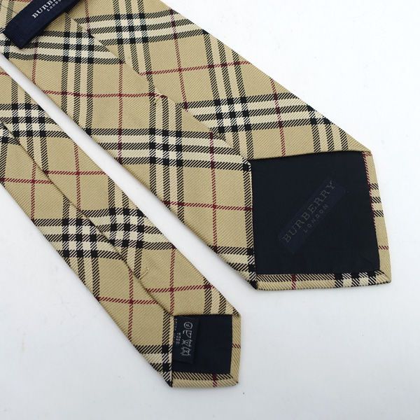 BURBERRY / バーバリー ◇ネクタイ/ノバチェック/シルク/ベージュ