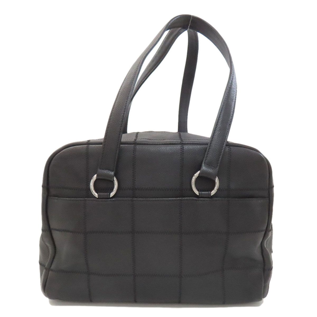 CHANEL シャネル チョコバー シルバー金具 トートバッグ グレインド