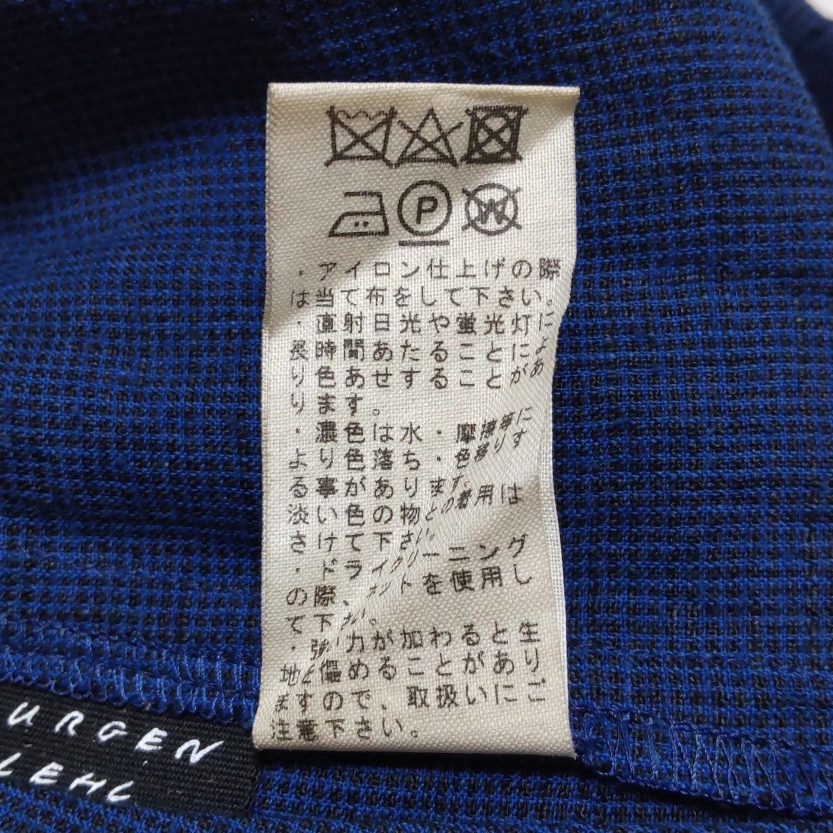 JURGEN LEHL(ヨーガンレール) パンツ サイズM レディース - 黒×ブルー