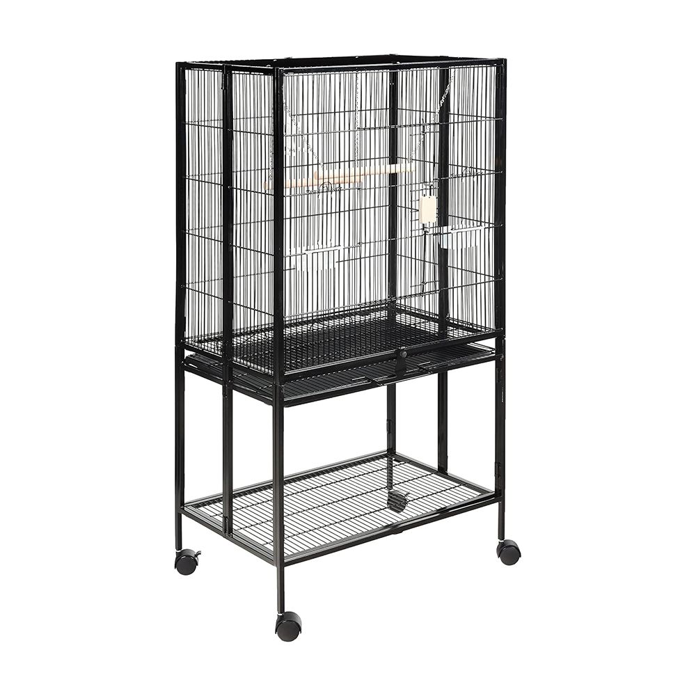 アーチ型金属製鳥かご キャスター付き鳥ケージ 大型 キャスター付き