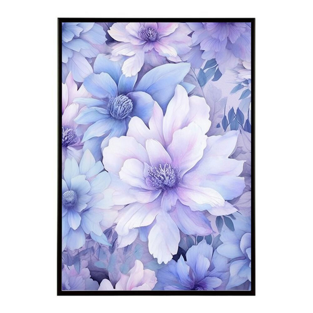 【A1サイズ（約59x84cm）】【lm-poster-653】【フレーム付き】花柄 ポスター 北欧 インテリア フラワーアート 壁掛け おしゃれ アートプリント モダン 雑貨 リビング 玄関 寝室 カフェ風 インテリア おしゃれ フォト  特大 大きい