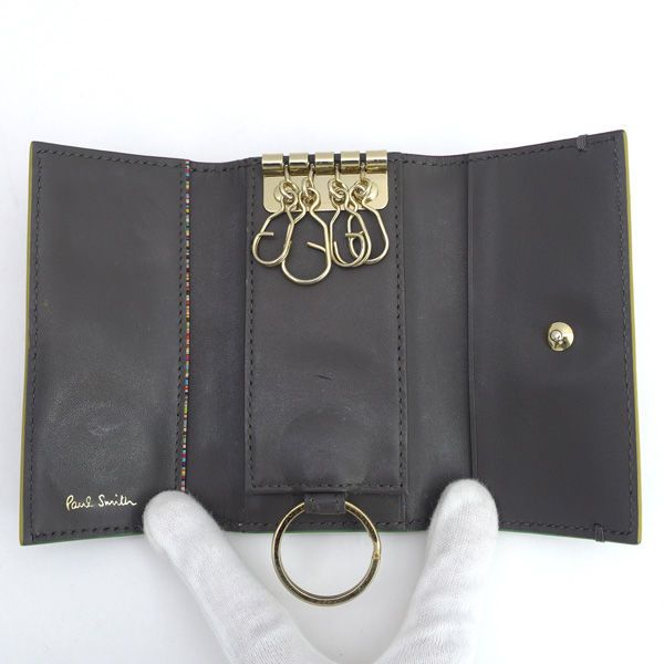 Paul Smith / ポールスミス ◇キーケース/4連/レザー/ブラック 【KEY