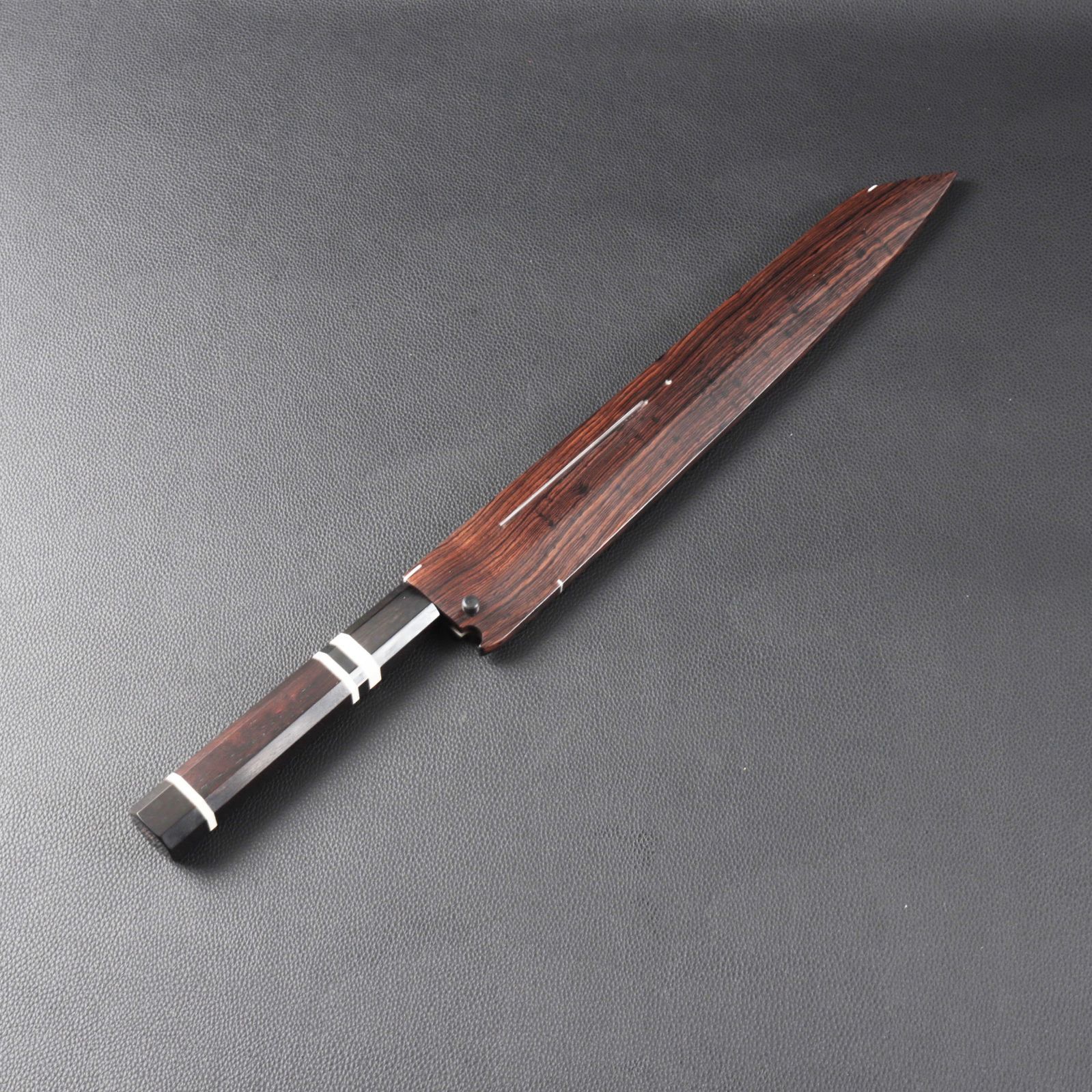 初売り特別セット 刺身包丁 切付柳刃包丁 尺（刃渡り300mm）黒檀鞘付き