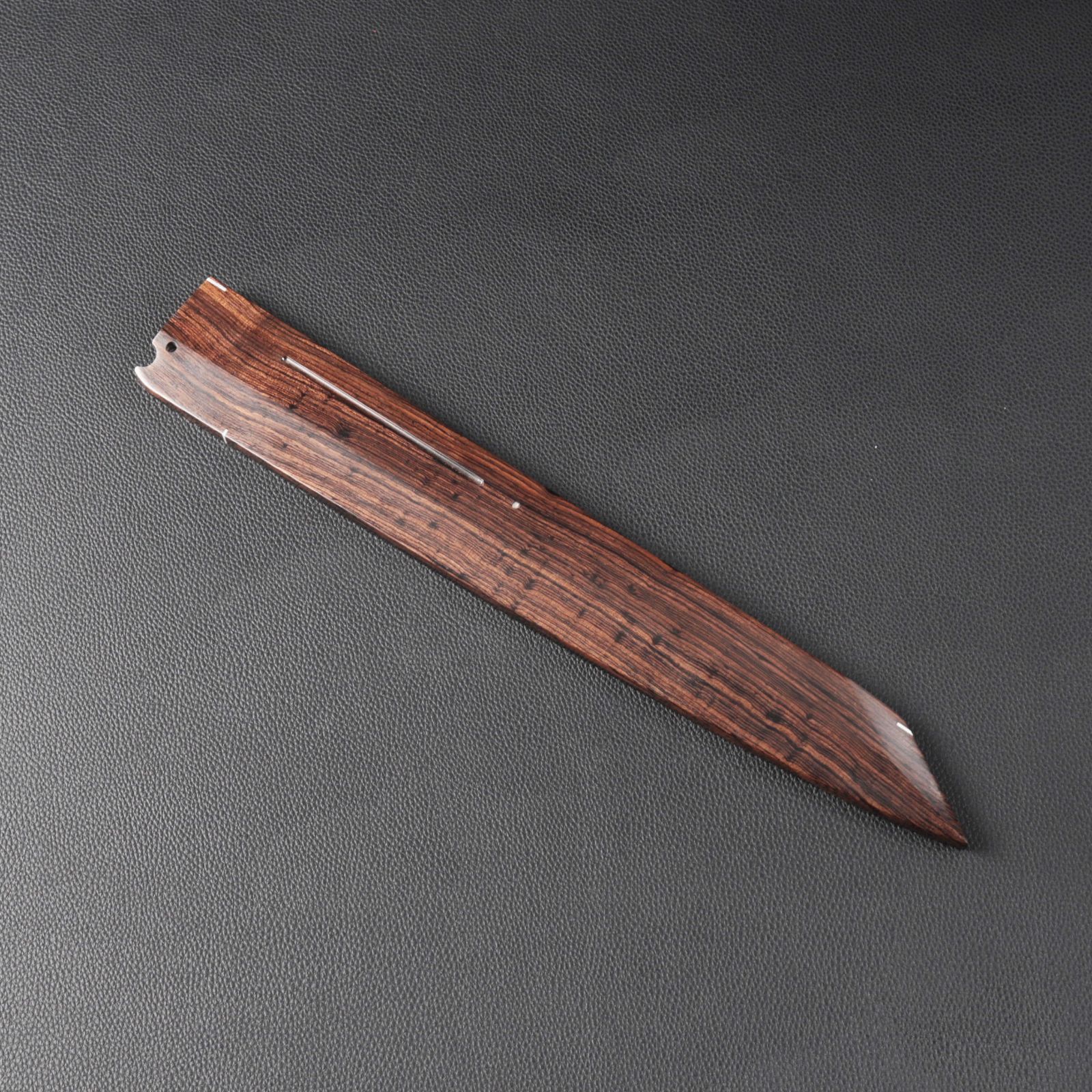 切付柳刃包丁 刺身包丁 尺（刃渡り300mm）黒檀鞘付き 通常鏡面仕上げ