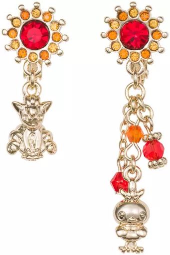 [Used] Accessory (non-metallic) Rokon & Achamoy earrings Pokemon accessory 59 “Pokemon” Pokemon Center Limited