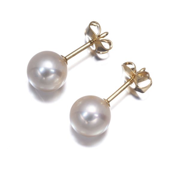 ミキモト ピアス パール 真珠 7.5mm 一粒 K18YG #181889 - メルカリ