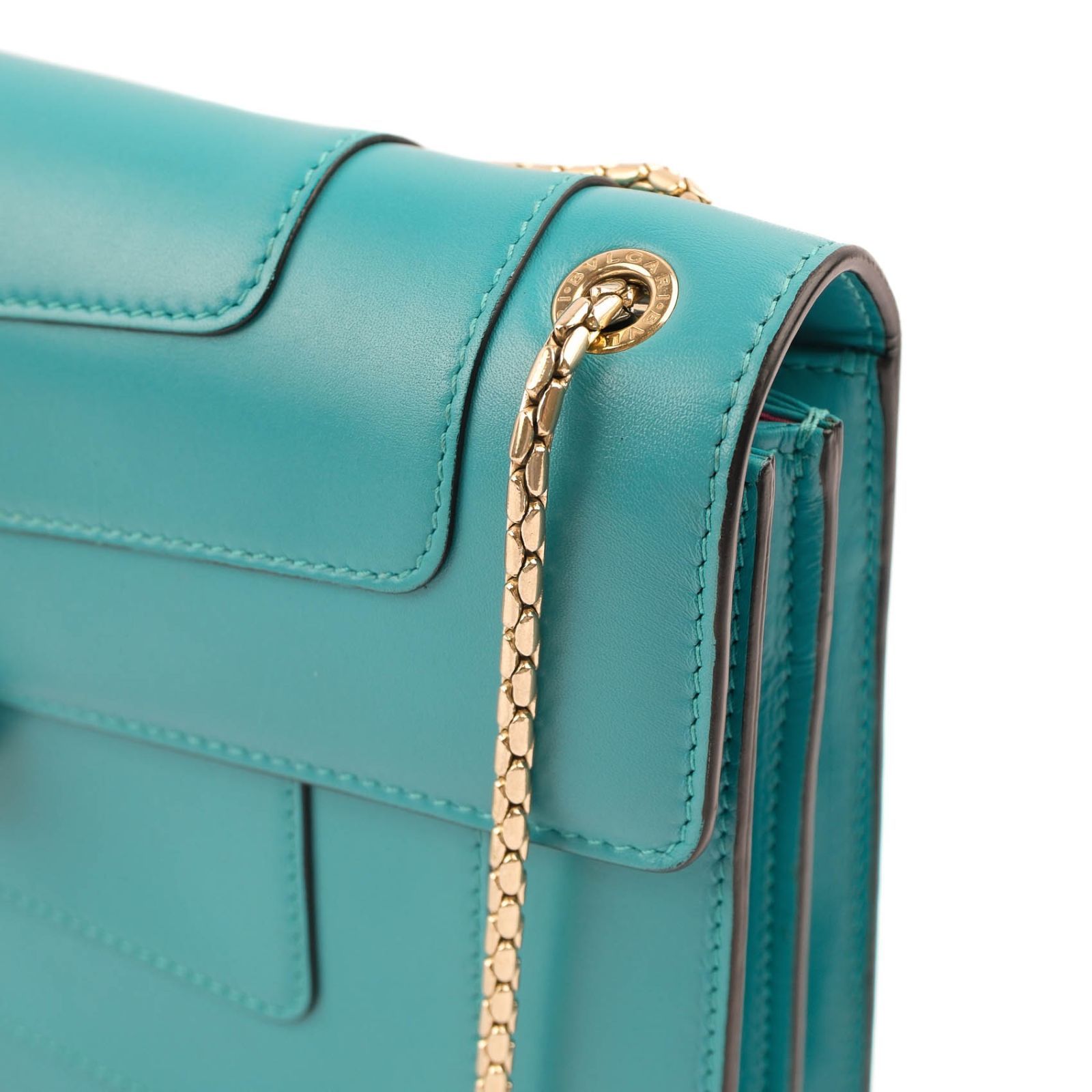 中古】BVLGARI ブルガリ セルペンティ フォーエバー レザー チェーン