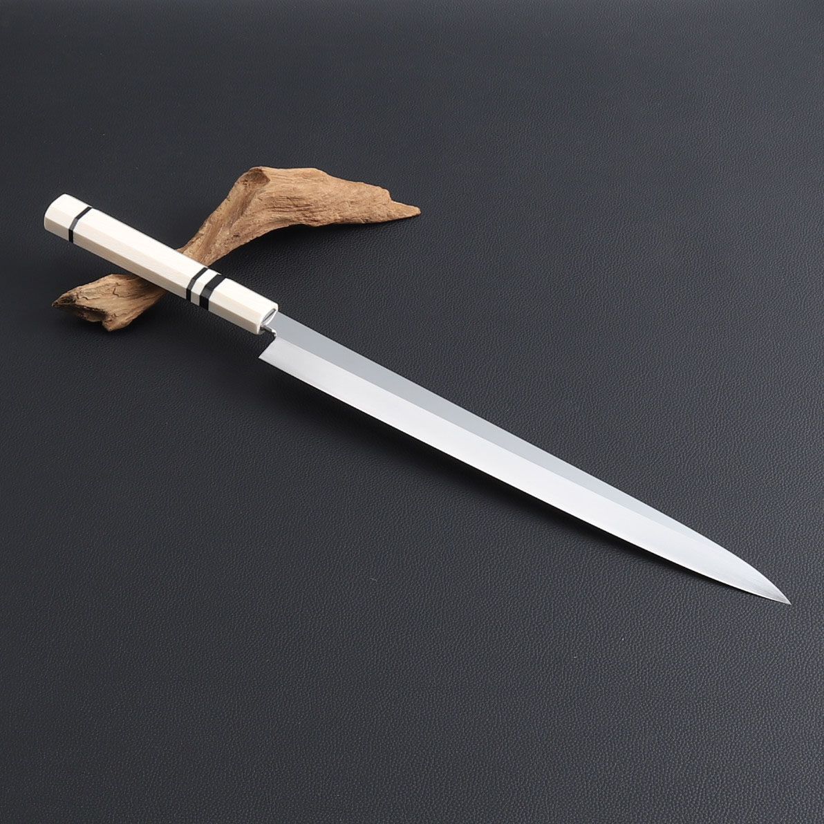 初売り特別セット 刺身包丁 柳刃包丁 尺（刃渡り300mm）黒檀鞘付き