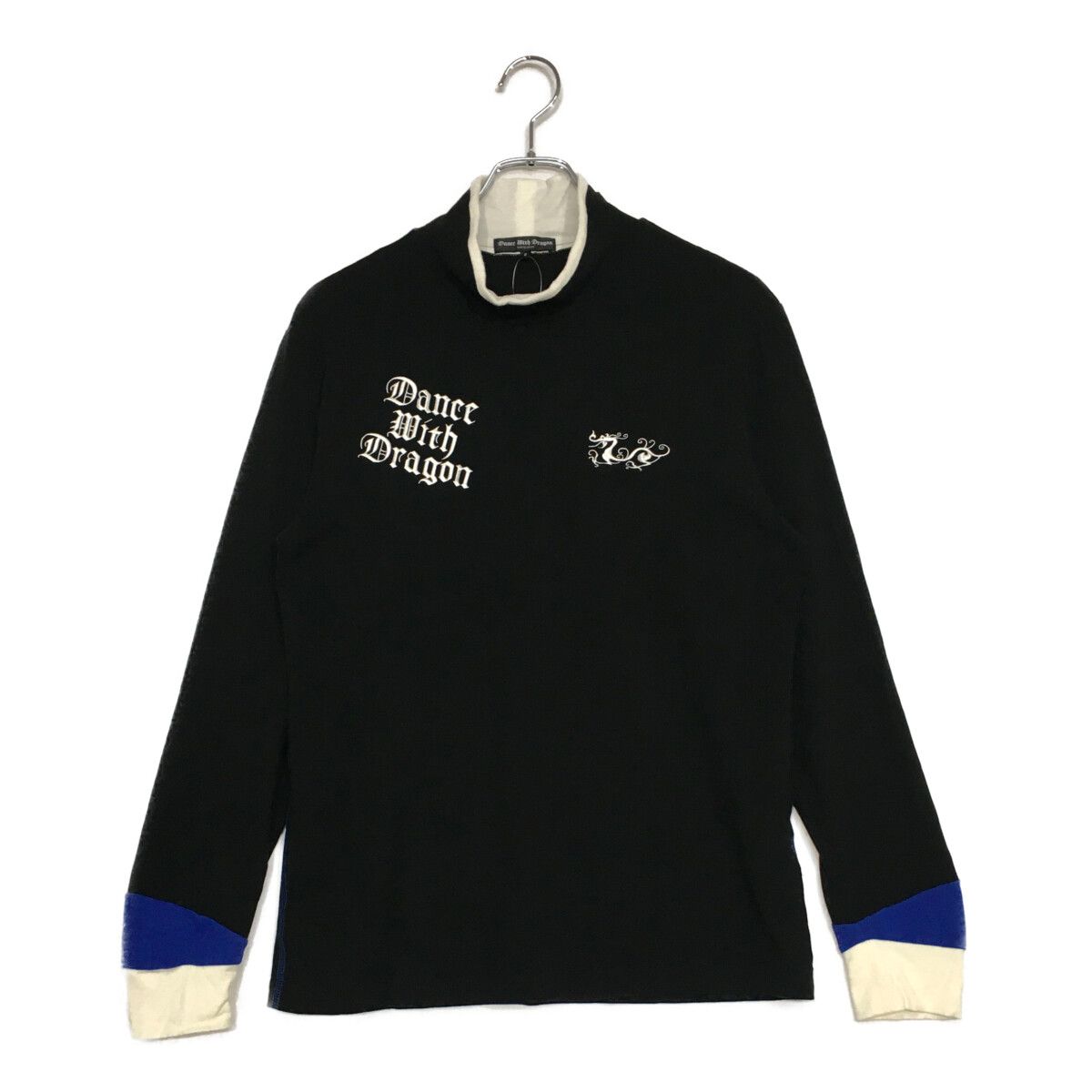 定番　DANCE WITH DRAGON ブラック長袖タートルネックシャツ 中古 メンズ ダンスウィズドラゴン DANCE WITH DRAGON 長袖シャツ 2(M