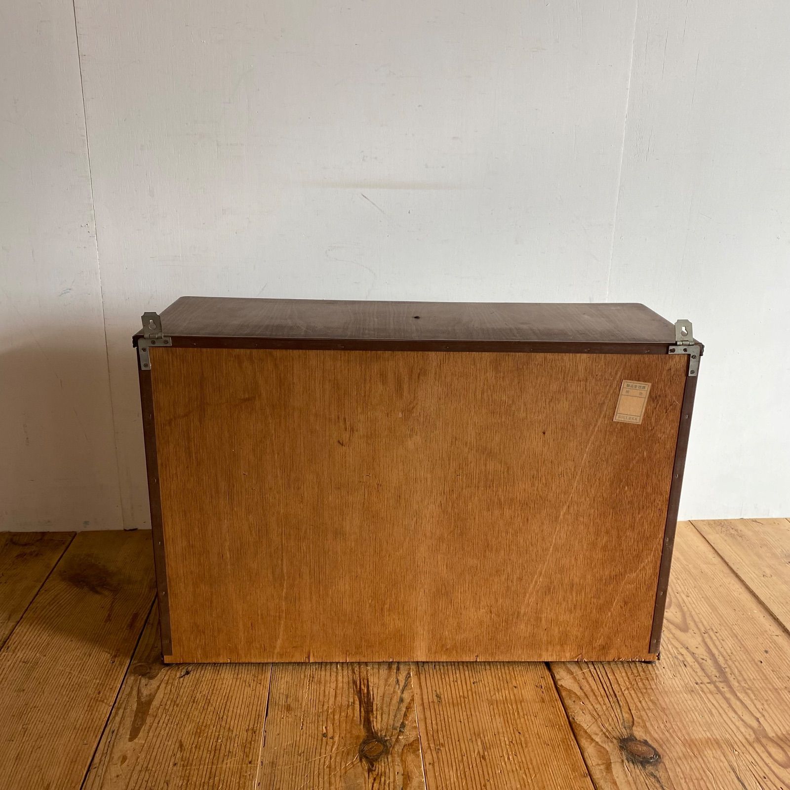 ヴィンテージ 古家具 古道具 ガラスケース 壁掛け ショーケース 引き戸