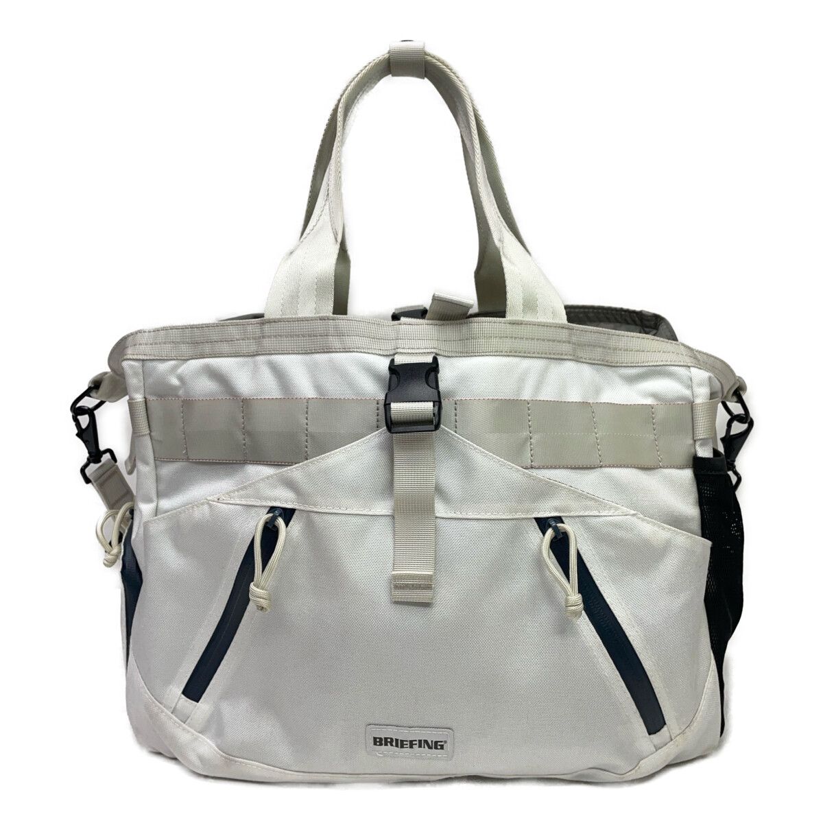 中古 ブリーフィング BRIEFING トート型ボストンバッグ ホワイト系