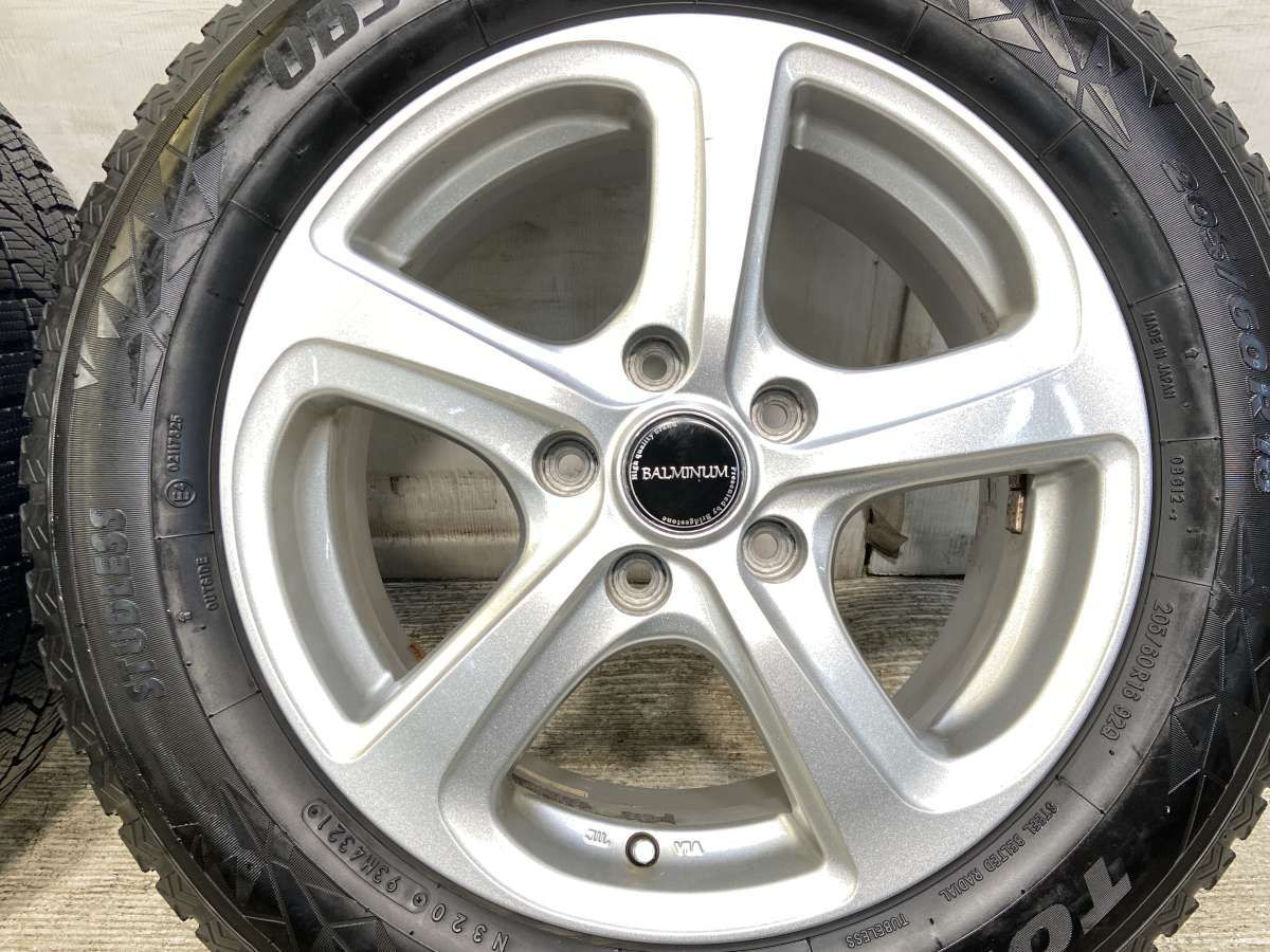 205/60R16 トーヨータイヤ オブザーブ GIZ2 BALMINUM 16x6.5 48 114.3