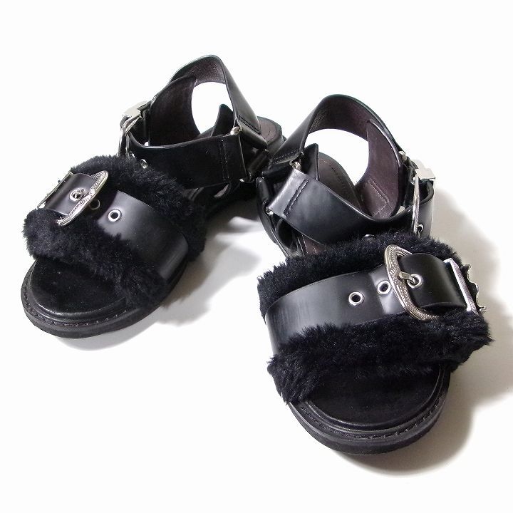 MIHARA YASUHIRO × STUDIOUSミハラヤスヒロ ファーメタルサンダル