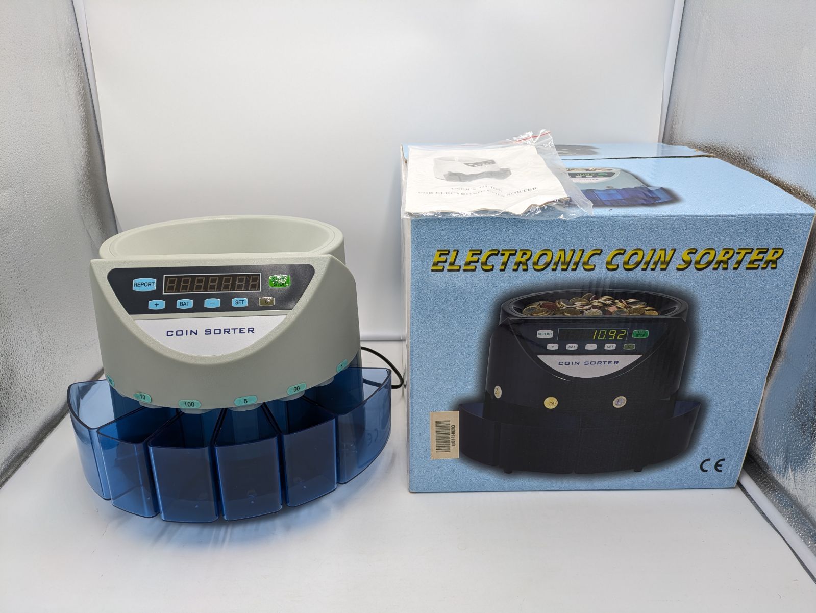 ELECTRONIC COIN SORTER コインカウンター コイン計数機 硬貨計数機 電動硬貨計数機 (T702)