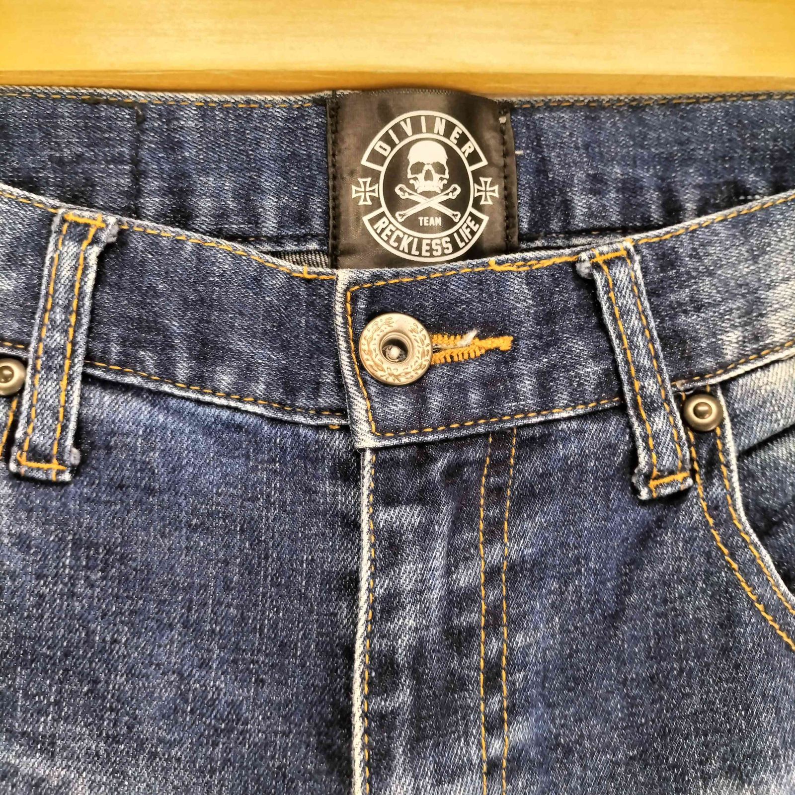 ユーズドフルギ USED古着 リペア加工スキニーデニムパンツ Y2K