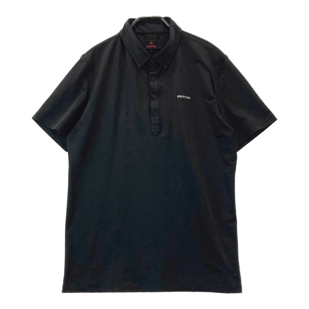 サイズ：L BRIEFING GOLF ブリーフィング 半袖ポロシャツ ブラック系
