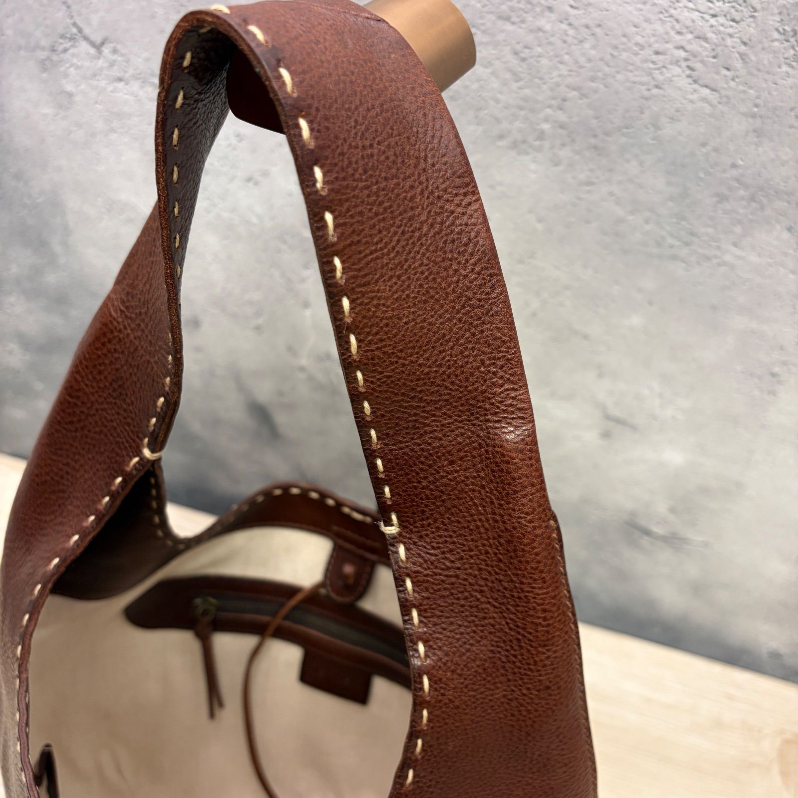 ✨genten ゲンテン ユーフラテス ワンショルダーバッグ ダークブラウン