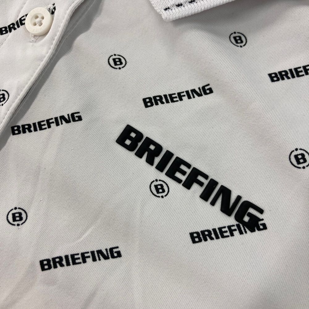 BRIEFING ポロシャツ S ホワイト BRIEFING GOLF ブリーフィング 半袖ポロシャツ ホワイト系 L ゴルフ