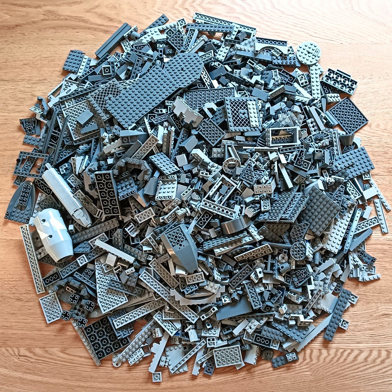 レゴ 正規品 中古 まとめ売り 約4kg ライトグレー・ダークグレー 大量