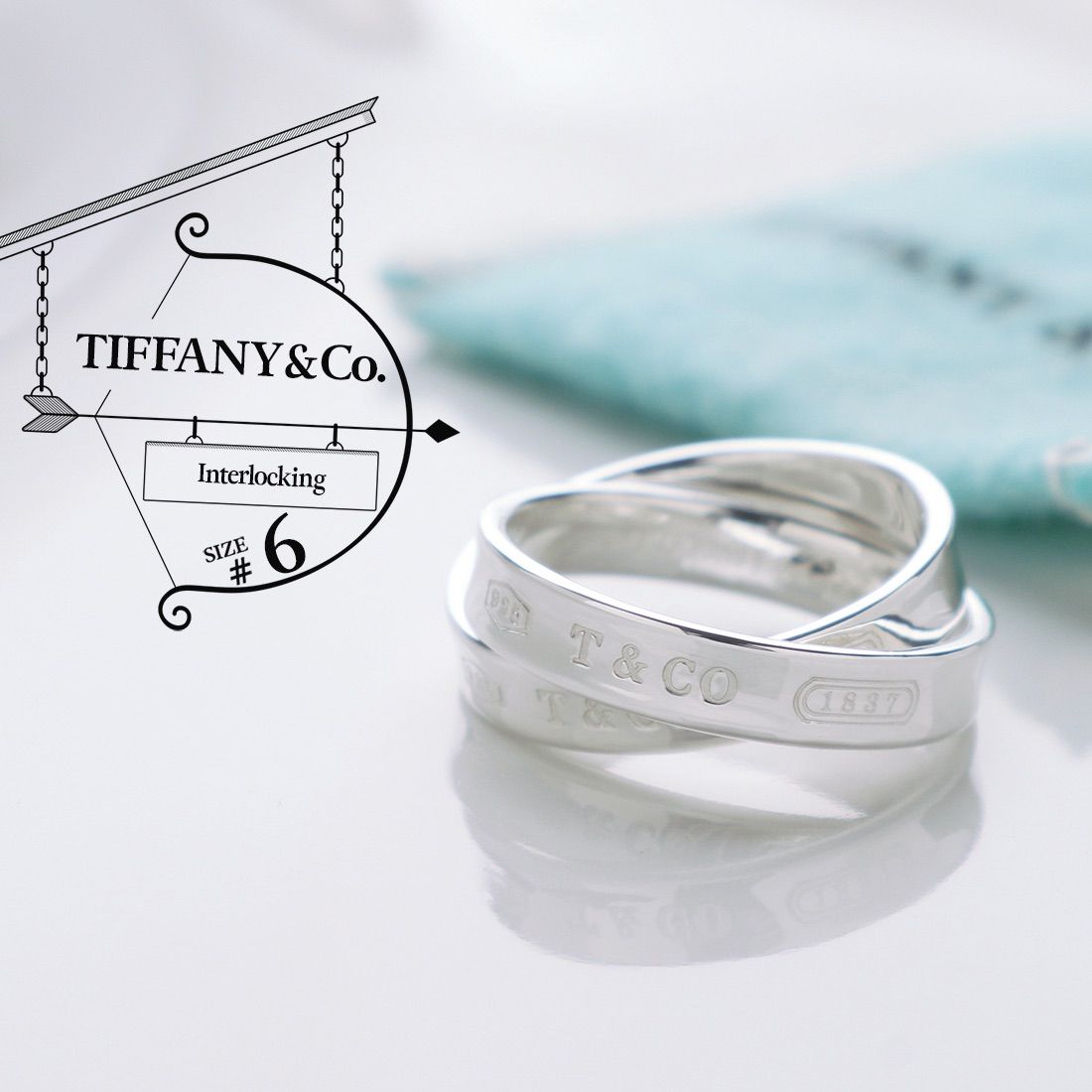 ティファニー インターロッキング 925 リング 6号 - c.2000s - メルカリ