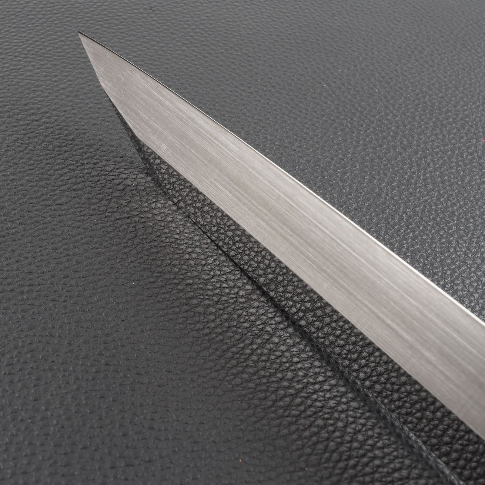 切付柳刃包丁 刺身包丁 尺（刃渡り300mm）黒檀鞘付き 通常鏡面仕上げ