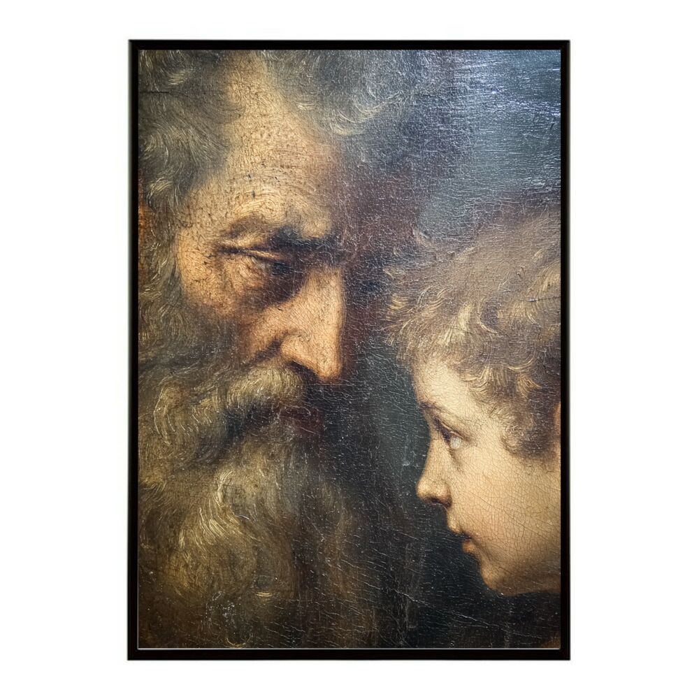 B4サイズ（約25x36cm）】【lm-poster-6816】【フレーム付き】肖像画