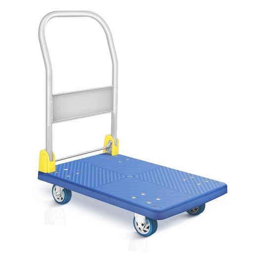 Warasee台車折りたたみ200 KG 1年品質保障 静音手押し台車キャスター付き業務用台車大型家庭用室内 室外対応農業 運搬 引っ越し 買い物 防災用日本語説明書付き 静音型ー72 48 cm