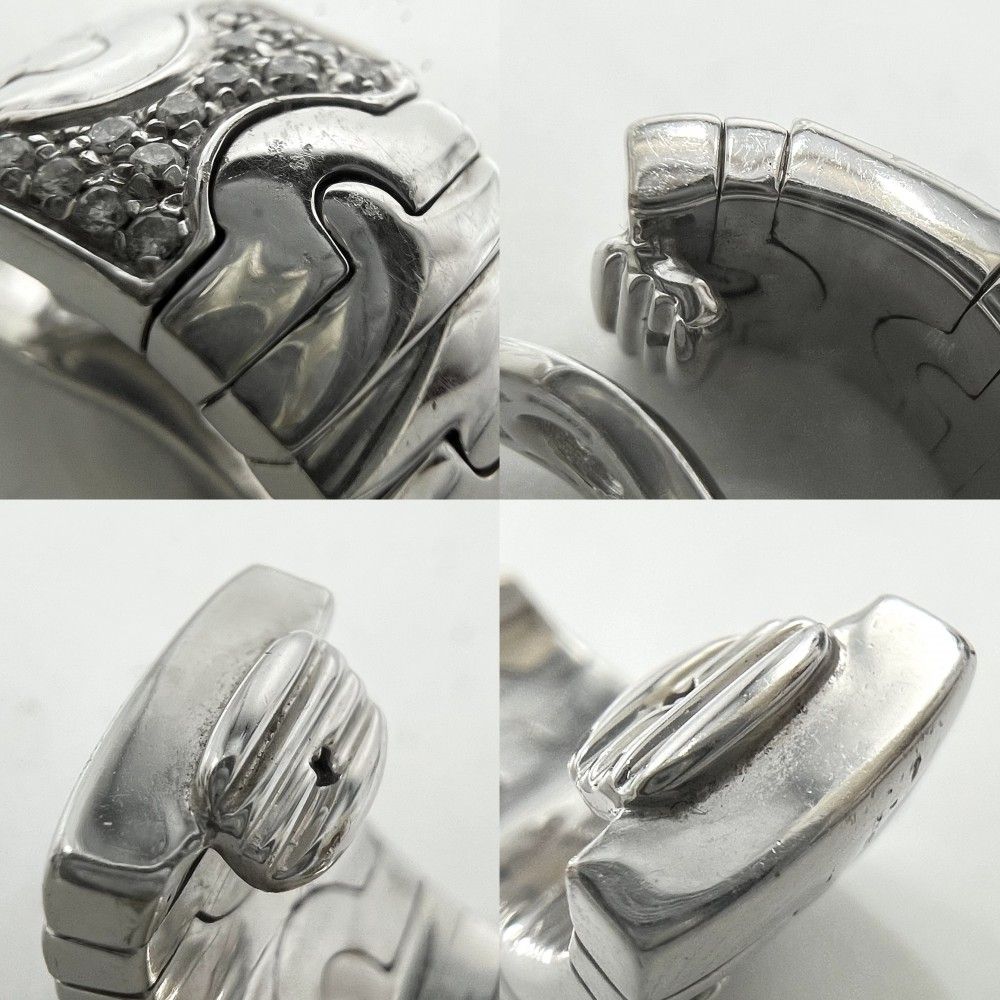 ブルガリ イヤリング レディース パレンテシ 18金WG Au750 ジュエリー