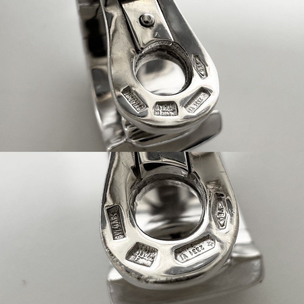 ブルガリ イヤリング レディース パレンテシ 18金WG Au750 ジュエリー