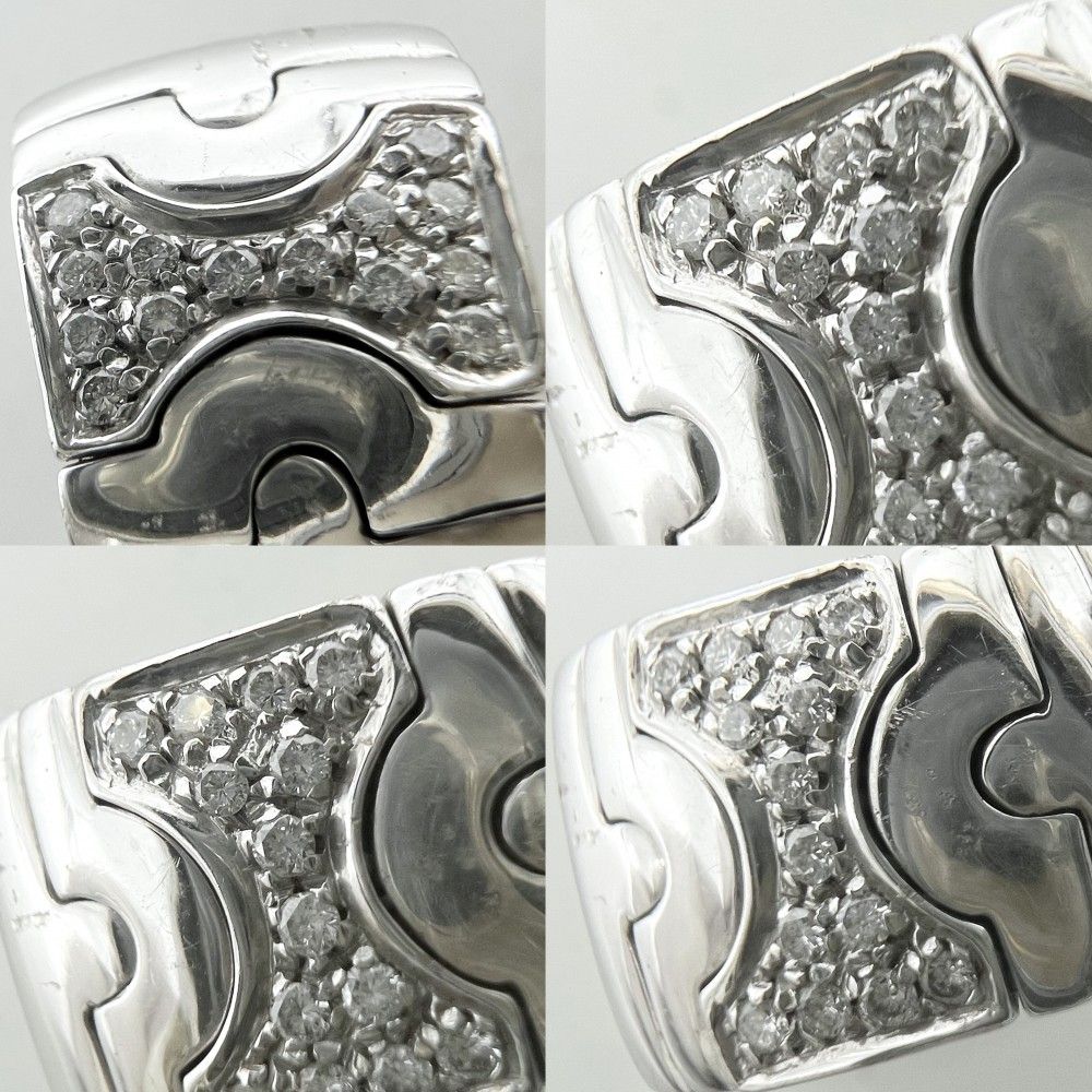 ブルガリ イヤリング レディース パレンテシ 18金WG Au750 ジュエリー