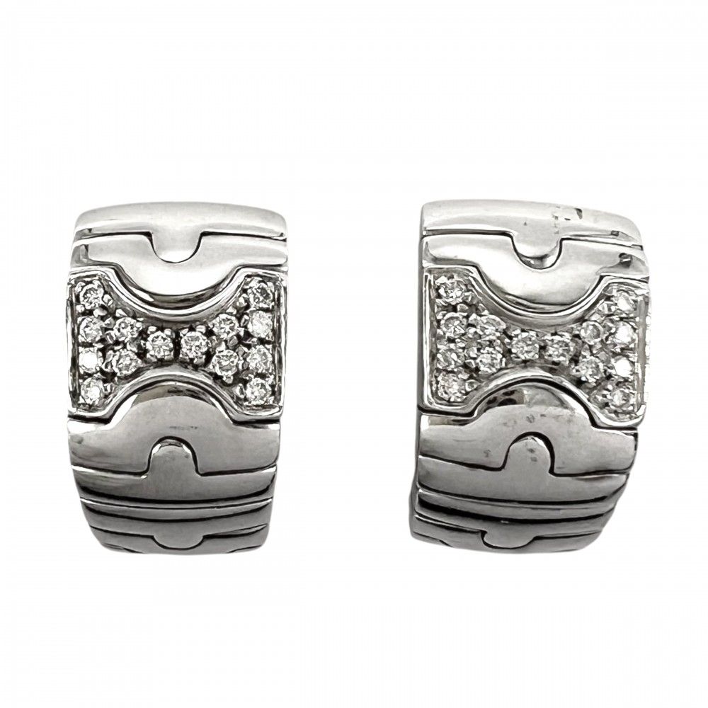 BVLGARIパレンテシイヤリングWG ブルガリ イヤリング レディース パレンテシ 18金WG Au750 ジュエリー