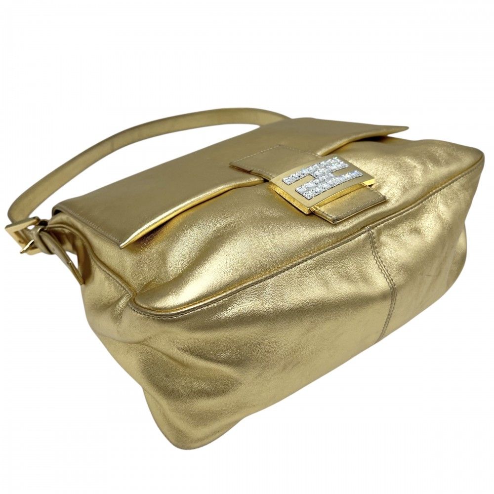 【美品】FENDI/フェンディ/マンマバケット/FF ゴールド金具/ハンドバッグ フェンディ ショルダーバッグ レディース マンマバケット ハンドバッグ