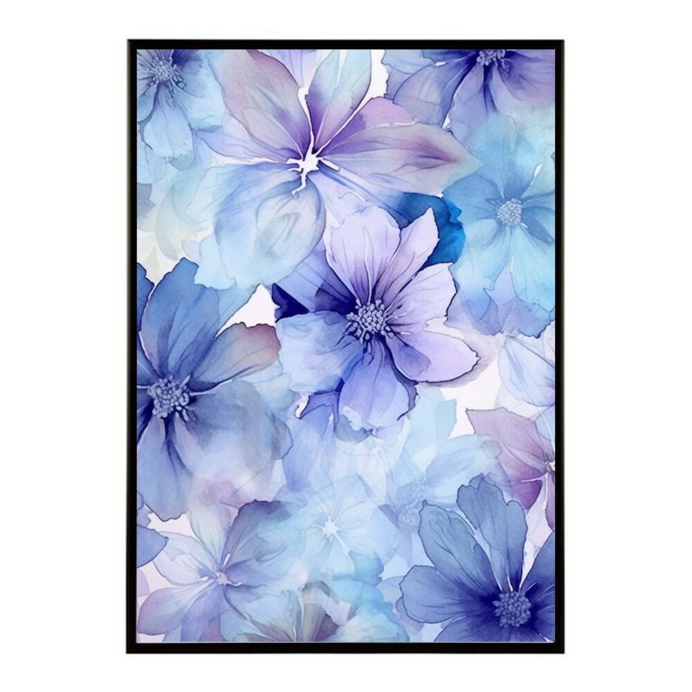 【B3サイズ（約36x51cm）】【lm-poster-691】【フレーム付き】花柄 ポスター 北欧 インテリア フラワーアート 壁掛け おしゃれ アートプリント モダン 雑貨 リビング 玄関 寝室 カフェ風 インテリア おしゃれ フォト  特大 大きい