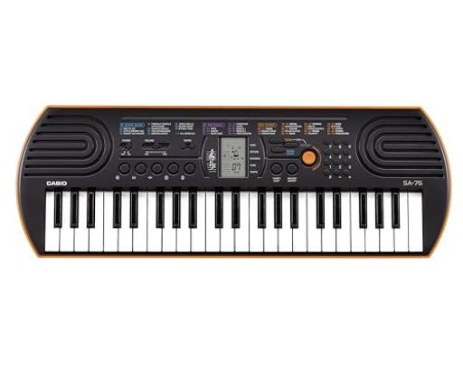 カシオ(CASIO)ミニキーボードCasiotoneSA-7644ミニ鍵盤100音色内蔵正確な音程だから音とりにも便利液晶画面搭載2電源対応