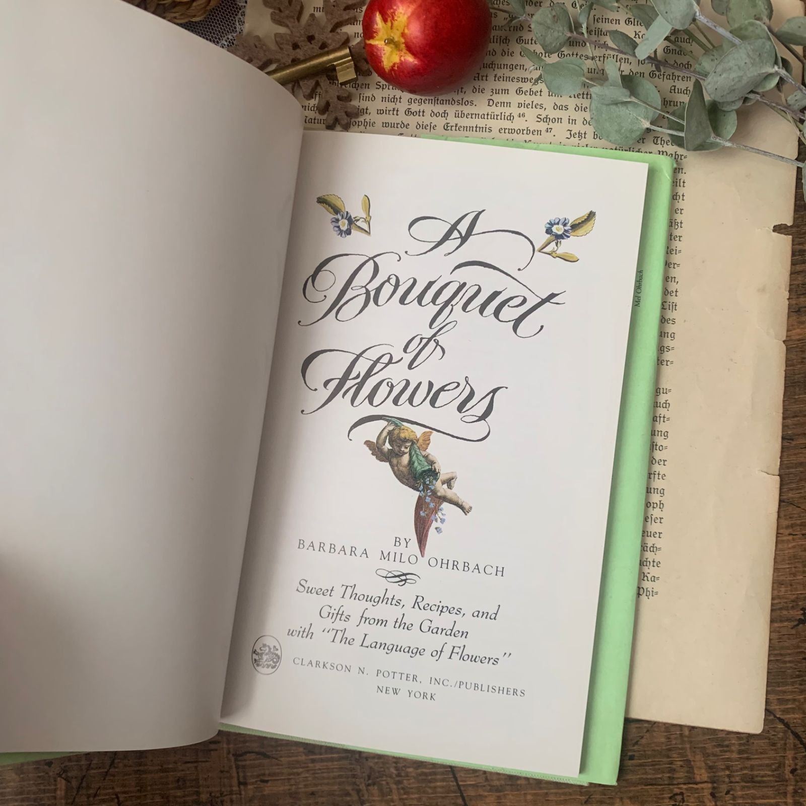 ヴィンテージ 洋書 絵本 A Bouquet of Flowers 1990年 花言葉と