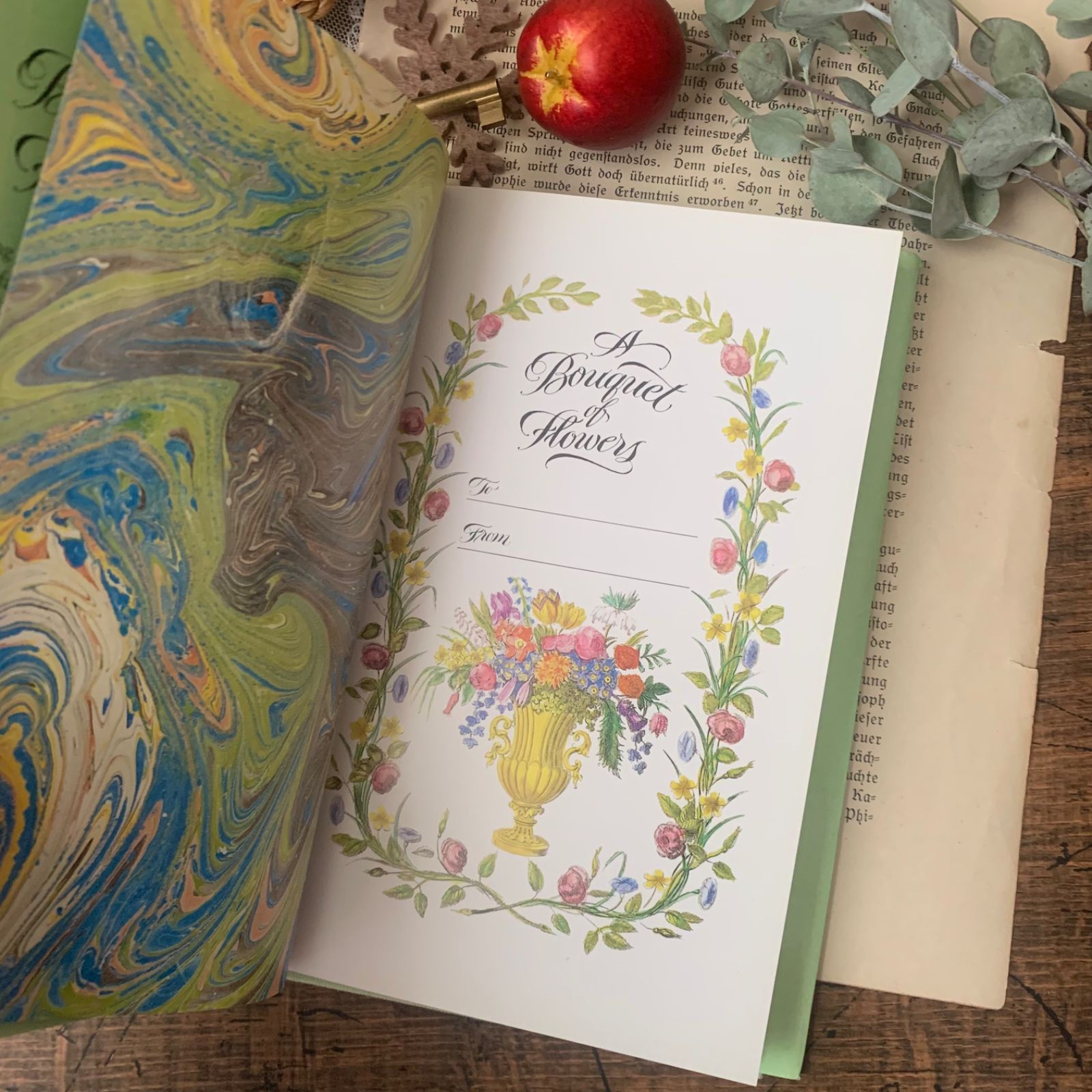 ヴィンテージ 洋書 絵本 A Bouquet of Flowers 1990年 花言葉と