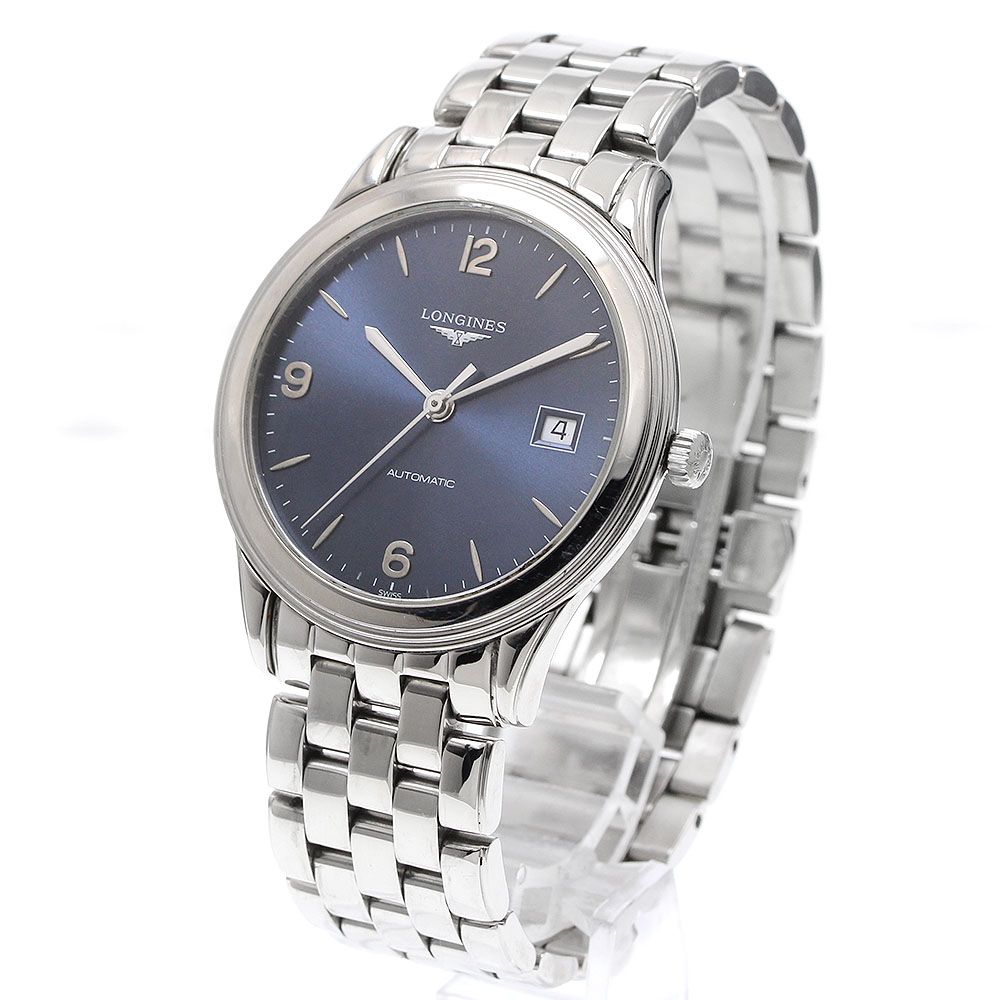LONGINES 自動巻き腕時計 シルバー/ブラック ロンジン LONGINES L4.874.4 フラッグシップ デイト 自動巻き メンズ