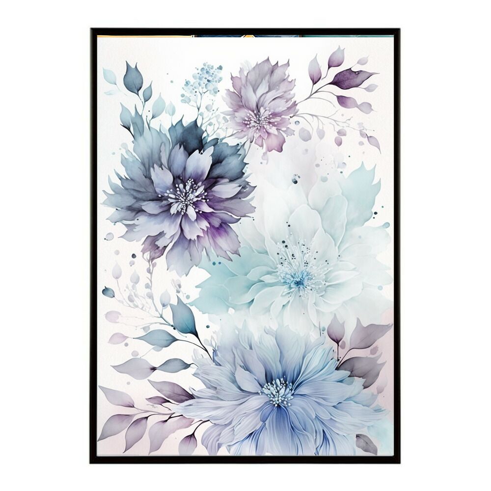 A0サイズ（約84x119cm）】【lm-poster-696】【フレーム付き】花柄