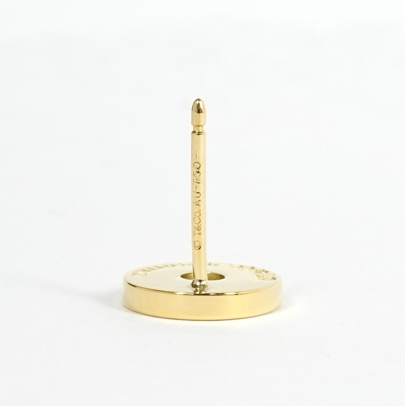 TIFFANY&Co. ティファニー 1837 サークル ダイヤモンド ピアス K18YG