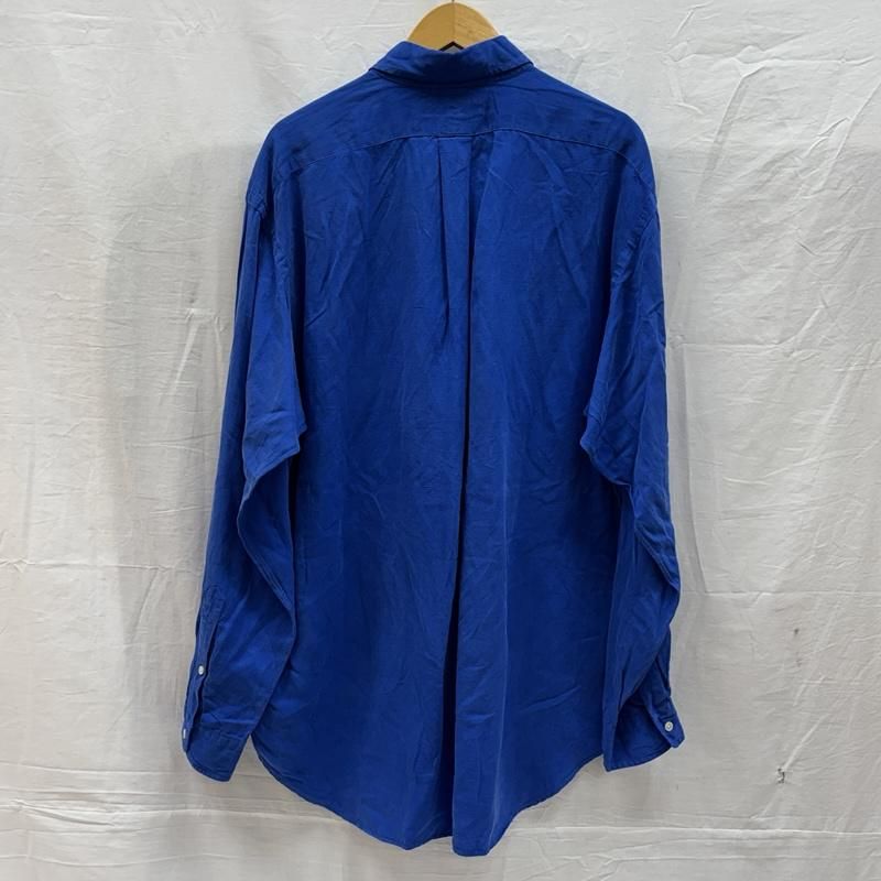 ラルフローレン 90年代 ビンテージ 中国製 BLAKE シルク リネン ボタン