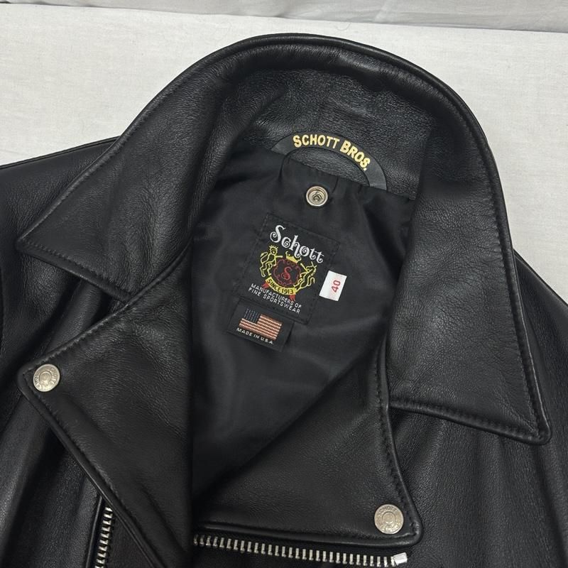 ショット 228US 7525 LAMB RIDERS JACKET ラムレザー ダブル