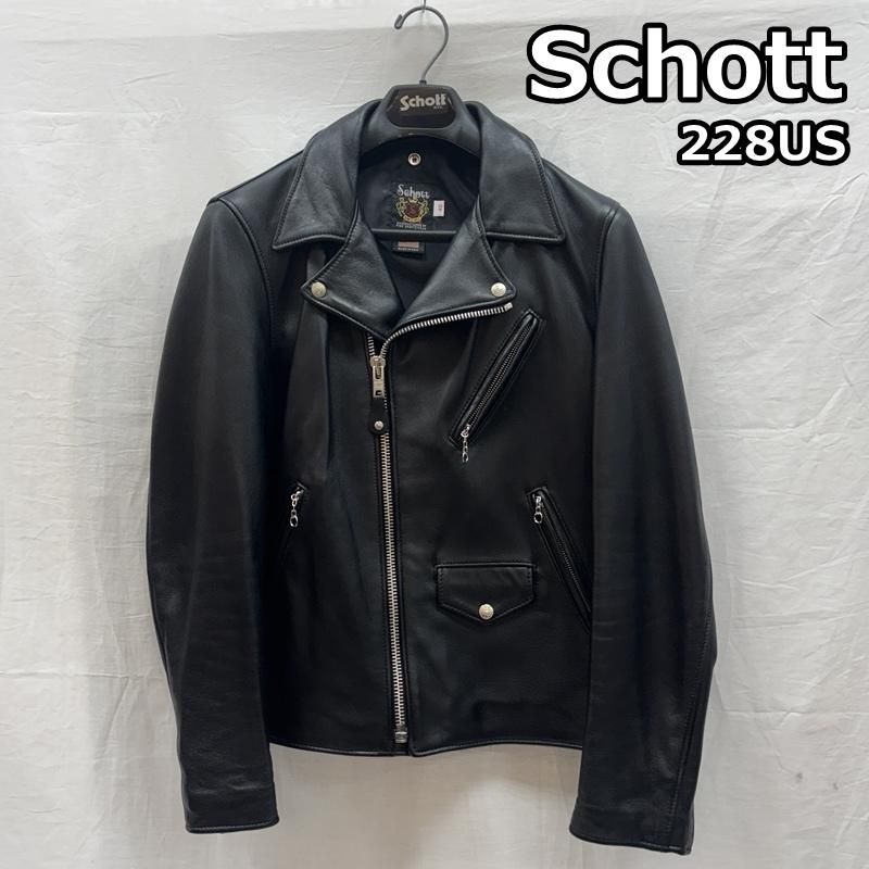 ショット 228US 7525 LAMB RIDERS JACKET ラムレザー ダブル