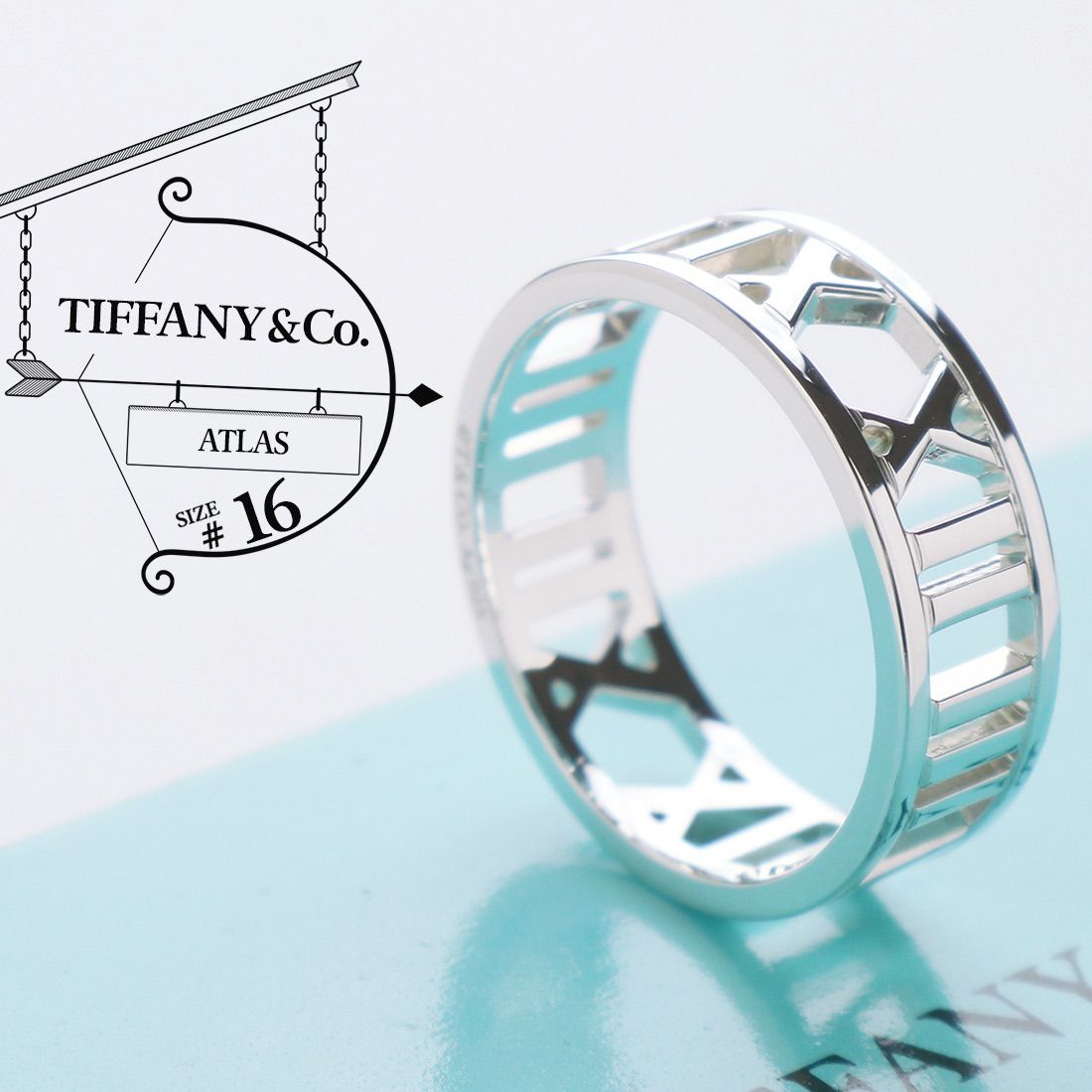 ティファニー アトラス オープン 925 リング 16号 - c.2000s - メルカリ