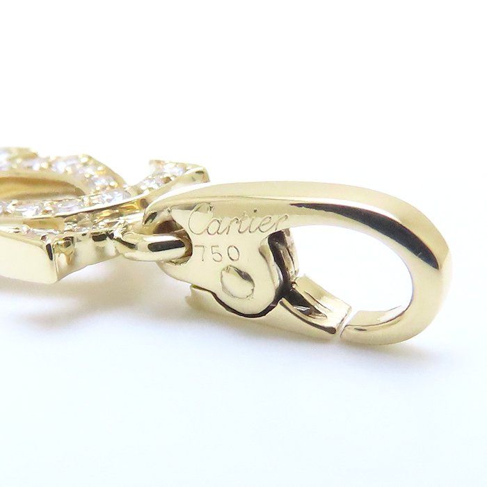 CARTIER カルティエ 2C チャーム ペンダントトップ ダイヤモンド K18YG