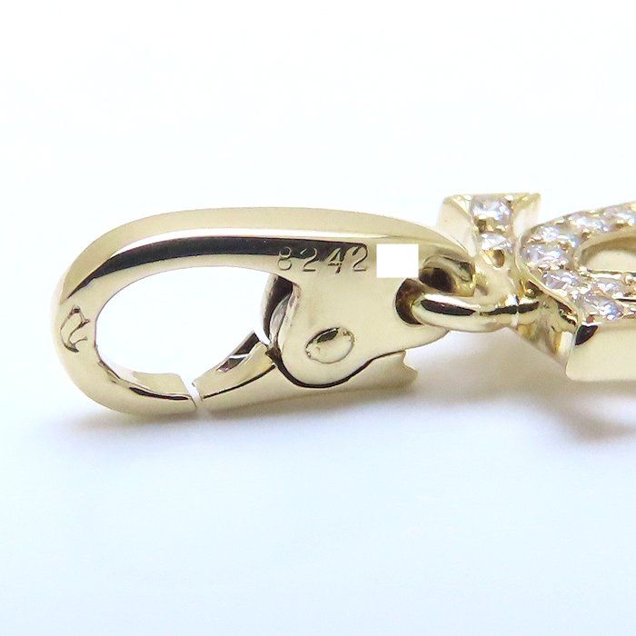 CARTIER カルティエ 2C チャーム ペンダントトップ ダイヤモンド K18YG